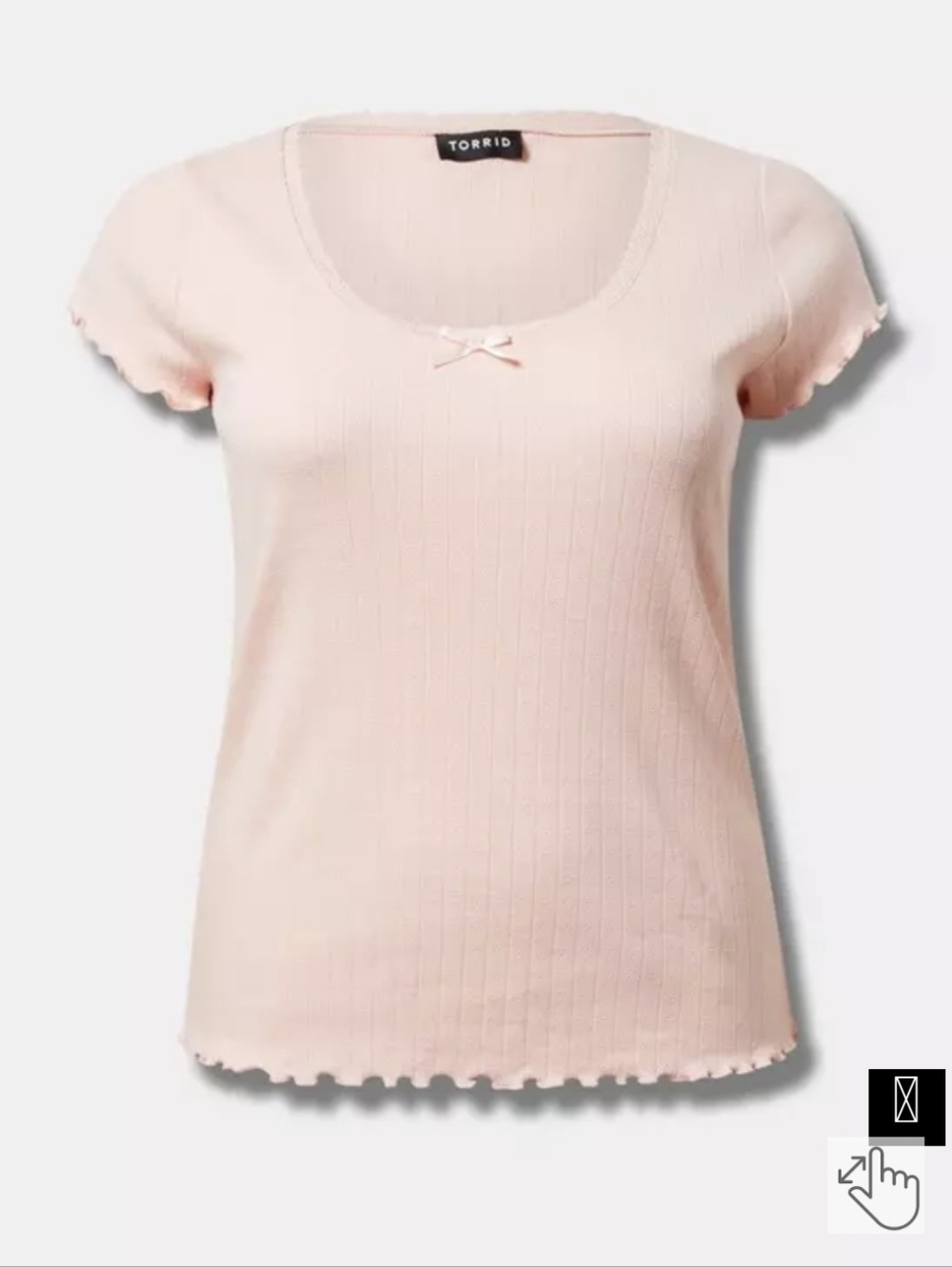 Torrid NWOT Sz 4 Women's Pink Short Sleeve Scoop Neck Top